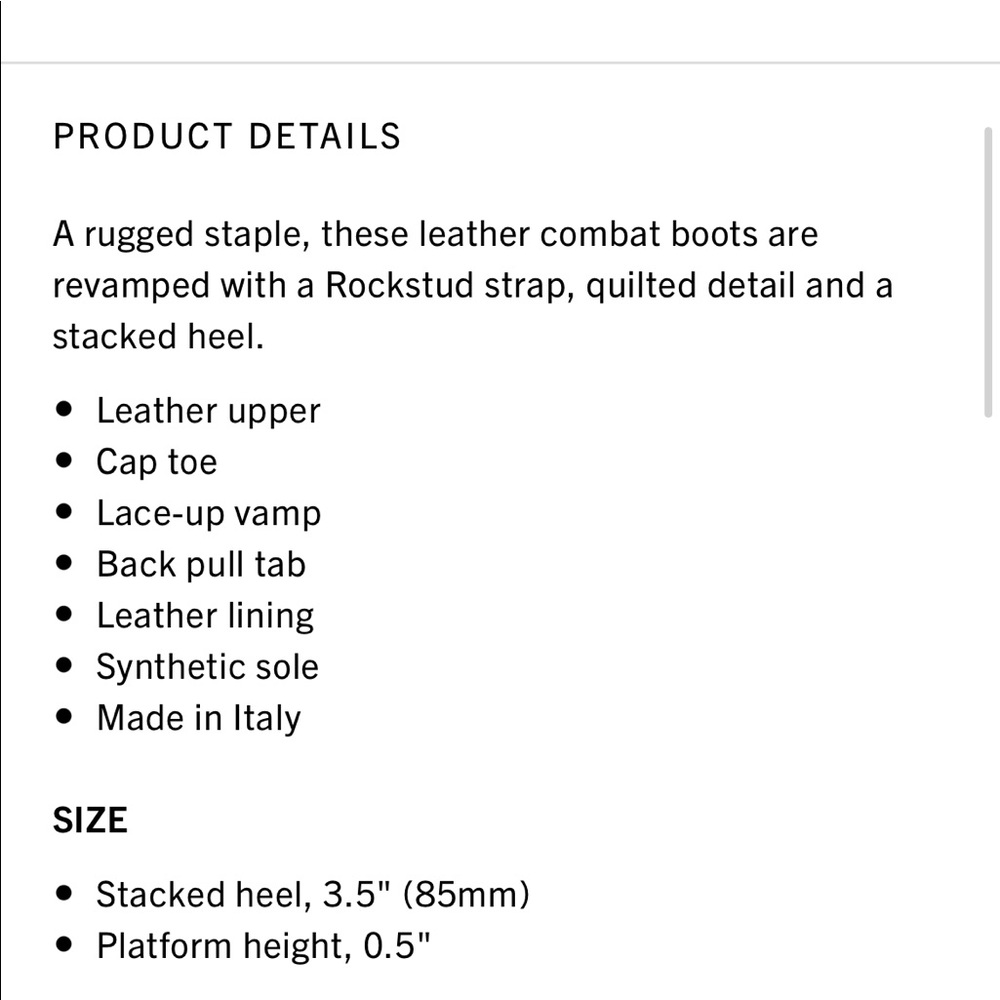 Valentino Black Leather Lace-Up Combat Boots - Picture 5 of 13